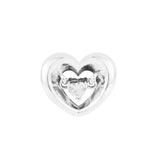Radiant Heart & Floating Stone Beads Couple Pendant Bracelets