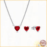 925 Silver Time Chain Bracelet Radiant Heart Gift Set Original Charm DIY