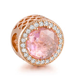 Radiant Hearts Blush Pink Charm Rose Beads For Jewelry Making