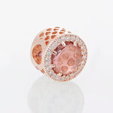 Radiant Hearts Blush Pink Charm Rose Beads For Jewelry Making