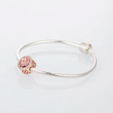Radiant Hearts Blush Pink Charm Rose Beads For Jewelry Making