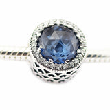 Radiant Hearts Moonlight Charm Silver Beads For Jewelry Making