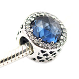 Radiant Hearts Moonlight Charm Silver Beads For Jewelry Making