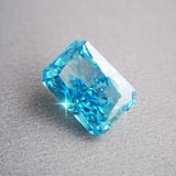 Radiant Hot Cut Aquamarine CZ Stone Beads for Jewelry Making DIY