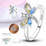 Radiant Sun Moon Heart Pav Signet Ring 925 Sterling Silver