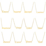 12 Constellation Zodiac Anklet Stainless Steel Birthday Gift
