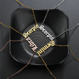 12 Constellation Zodiac Anklet Stainless Steel Birthday Gift