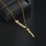 Raexrage Two-three Names Necklace Stainless Steel