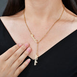 Raexrage Two-three Names Necklace Stainless Steel