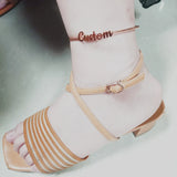 Stainless Steel Beads Anklet for Women Girls Lucky Minimalism Jewelry
