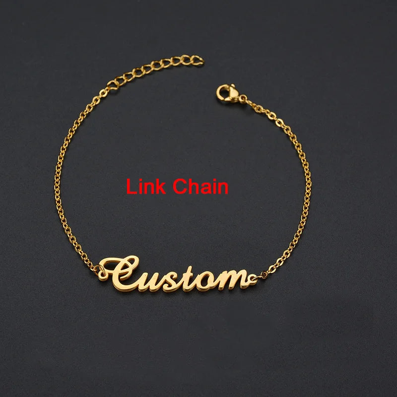 Personalis Baby Name Bracelets Stainless Steel for Women Child