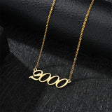 Personalized Birth Date Necklace - 1988-2020 Year Chocker Necklace