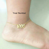 Raexrage Cuban Link Name Anklet Stainless Steel Personalized for Women Girl
