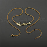 Raexrage Personalized Name Necklace Stainless Steel Letter Choker Lover Heart