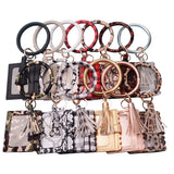 Rainbery Key Ring & Card Wallet Set with Matching Wristlet Bag