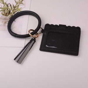 Rainbery Key Ring & Card Wallet Set with Matching Wristlet Bag