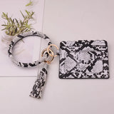 Rainbery Key Ring & Card Wallet Set with Matching Wristlet Bag
