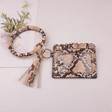 Rainbery Key Ring & Card Wallet Set with Matching Wristlet Bag