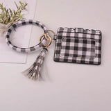 Rainbery Key Ring & Card Wallet Set with Matching Wristlet Bag