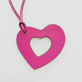 Rainbery PU Leather Heart Keychain Pendant Women Bag Charm Accessaries