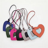 Rainbery PU Leather Heart Keychain Pendant Women Bag Charm Accessaries