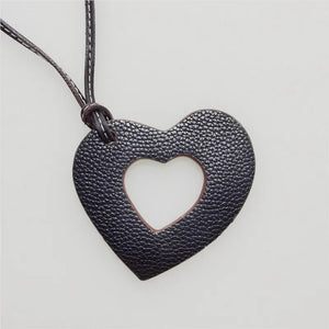 Rainbery PU Leather Heart Keychain Pendant Women Bag Charm Accessaries