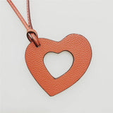 Rainbery PU Leather Heart Keychain Pendant Women Bag Charm Accessaries