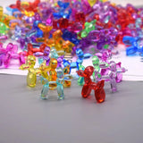 Acrylic Dog Beads Mix 35X40MM DIY Loose Bag Pendant Key Ring