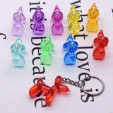 Acrylic Dog Beads Mix 35X40MM DIY Loose Bag Pendant Key Ring