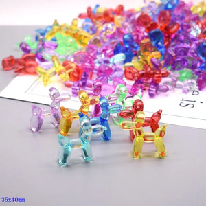 Acrylic Dog Beads Mix 35X40MM DIY Loose Bag Pendant Key Ring
