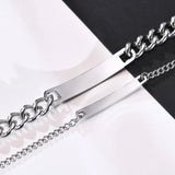 Rainbow Bracelet Stainless Steel Link Chain