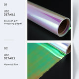 Rainbow Cello Flower Wrapping Paper Cake Cookie Packaging Craft