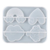 Rainbow Cloud Heart Pastry Fridge Magnet Silicone Mould