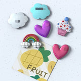 Rainbow Cloud Heart Pastry Fridge Magnet Silicone Mould