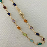 Rainbow Crystal Anklets Bracelets Ethnic Style Chain Anklet Charm Foot Jewelry