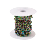 Rainbow Stainless Steel Twisted Curb Chain Bracelet Necklace DIY