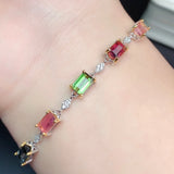 Colorful Tourmaline Treasure Bracelet Handcrafted