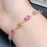 Colorful Tourmaline Treasure Bracelet Handcrafted