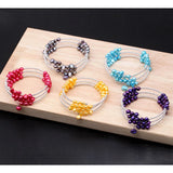 Rainbow Pearl Bracelets Sterling Silver Adjustable