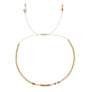 Rainbow Crystal Friendship Beaded Bracelet for Women - Summer Jewelry