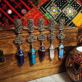 Rainbow Crystal Dread Beads - Titanium Quartz Hair Accessories