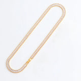 Colorful CZ Hip Hop Tennis Chain Necklace Street Party Choker Necklace