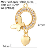 Rainbow Enamel Pendant for Necklace Heart Charms Diy Jewelry Making