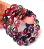 Rainbow Fluorite Rice Shape Beads 12?16mm Stretch Bracelet