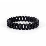 Colorful Rainbow Braided Silicone Bracelet Bangle