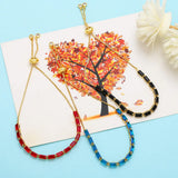 Rainbow Crystal Tennis Bracelet Women Adjustable CZ Jewelry Anniversary Gift