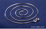 925 Silver Snake Chain Necklace for Pendants
