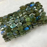 Labradorite Stone Beads Bracelet Gemstone Bangle