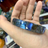 Rainbow Labradorite Stone Bracelet Gemstone Bangle