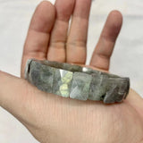Rainbow Labradorite Stone Bracelet - Natural Gemstone Bangle